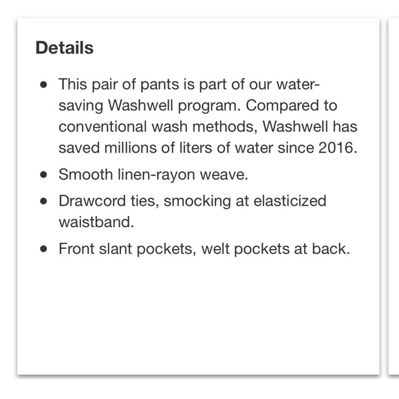 NEW Gap Easy Pant Ankle Length Striped Linen Blend Pants - Picture 4 of 4